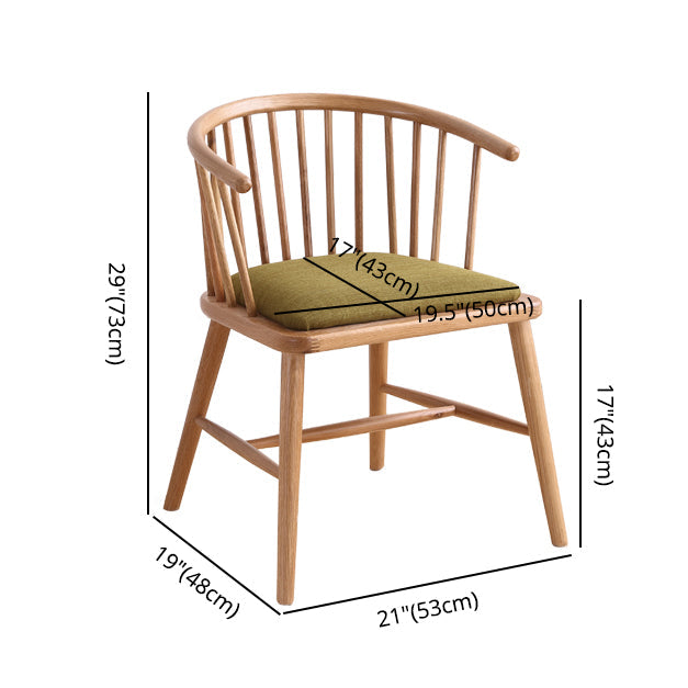 Modern Style Rubberwood Chair Windsor Back Side Kitchen Dining Room Chairs Clearhalo ' kitchen&dining_furn' 'Dining Chairs' 'Dining Tables & Seating' 'dining_chair' 'furn' 'furn_dining_chair' 'Furniture' 'furniture_dining_chair' 'Kitchen & Dining Furniture' 'kitchen' 3853428