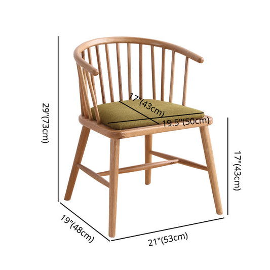 Modern Style Rubberwood Chair Windsor Back Side Kitchen Dining Room Chairs Clearhalo ' kitchen&dining_furn' 'Dining Chairs' 'Dining Tables & Seating' 'dining_chair' 'furn' 'furn_dining_chair' 'Furniture' 'furniture_dining_chair' 'Kitchen & Dining Furniture' 'kitchen' 3853428
