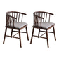 Modern Style Rubberwood Chair Windsor Back Side Kitchen Dining Room Chairs Grey 2 Piece Set Walnut Clearhalo ' kitchen&dining_furn' 'Dining Chairs' 'Dining Tables & Seating' 'dining_chair' 'furn' 'furn_dining_chair' 'Furniture' 'furniture_dining_chair' 'Kitchen & Dining Furniture' 'kitchen' 3853437