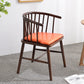 Modern Style Rubberwood Chair Windsor Back Side Kitchen Dining Room Chairs Orange-Red 1 Piece Walnut Clearhalo ' kitchen&dining_furn' 'Dining Chairs' 'Dining Tables & Seating' 'dining_chair' 'furn' 'furn_dining_chair' 'Furniture' 'furniture_dining_chair' 'Kitchen & Dining Furniture' 'kitchen' 3853439