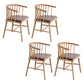 Modern Style Rubberwood Chair Windsor Back Side Kitchen Dining Room Chairs Red Brown 4 Piece Set Natural Wood Clearhalo ' kitchen&dining_furn' 'Dining Chairs' 'Dining Tables & Seating' 'dining_chair' 'furn' 'furn_dining_chair' 'Furniture' 'furniture_dining_chair' 'Kitchen & Dining Furniture' 'kitchen' 3853450
