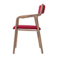 Upholstered Dining Armchair Bentwood Open Back Arm Single Chair with Wood Legs Red Clearhalo ' kitchen&dining_furn' 'Dining Chairs' 'Dining Tables & Seating' 'dining_chair' 'furn' 'furn_dining_chair' 'Furniture' 'furniture_dining_chair' 'Kitchen & Dining Furniture' 'kitchen' 3853478