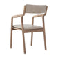 Upholstered Dining Armchair Bentwood Open Back Arm Single Chair with Wood Legs Cream Clearhalo ' kitchen&dining_furn' 'Dining Chairs' 'Dining Tables & Seating' 'dining_chair' 'furn' 'furn_dining_chair' 'Furniture' 'furniture_dining_chair' 'Kitchen & Dining Furniture' 'kitchen' 3853480