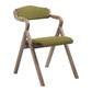 Country Style Dining Armchair Open Back Foldable Upholstered Arm Chairs Olive Green 1 Piece Clearhalo ' kitchen&dining_furn' 'Dining Chairs' 'Dining Tables & Seating' 'dining_chair' 'furn' 'furn_dining_chair' 'Furniture' 'furniture_dining_chair' 'Kitchen & Dining Furniture' 'kitchen' 3853509