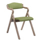 Country Style Dining Armchair Open Back Foldable Upholstered Arm Chairs Lemon Green 1 Piece Clearhalo ' kitchen&dining_furn' 'Dining Chairs' 'Dining Tables & Seating' 'dining_chair' 'furn' 'furn_dining_chair' 'Furniture' 'furniture_dining_chair' 'Kitchen & Dining Furniture' 'kitchen' 3853515
