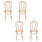 Contemporary Style Metal Dining Room Chairs Windsor Back Armless Chair for Kitchen Rose Gold 4 Piece Set Clearhalo ' kitchen&dining_furn' 'Dining Chairs' 'Dining Tables & Seating' 'dining_chair' 'furn' 'furn_dining_chair' 'Furniture' 'furniture_dining_chair' 'Kitchen & Dining Furniture' 'kitchen' 3853569