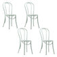 Contemporary Style Metal Dining Room Chairs Windsor Back Armless Chair for Kitchen White 4 Piece Set Clearhalo ' kitchen&dining_furn' 'Dining Chairs' 'Dining Tables & Seating' 'dining_chair' 'furn' 'furn_dining_chair' 'Furniture' 'furniture_dining_chair' 'Kitchen & Dining Furniture' 'kitchen' 3853586