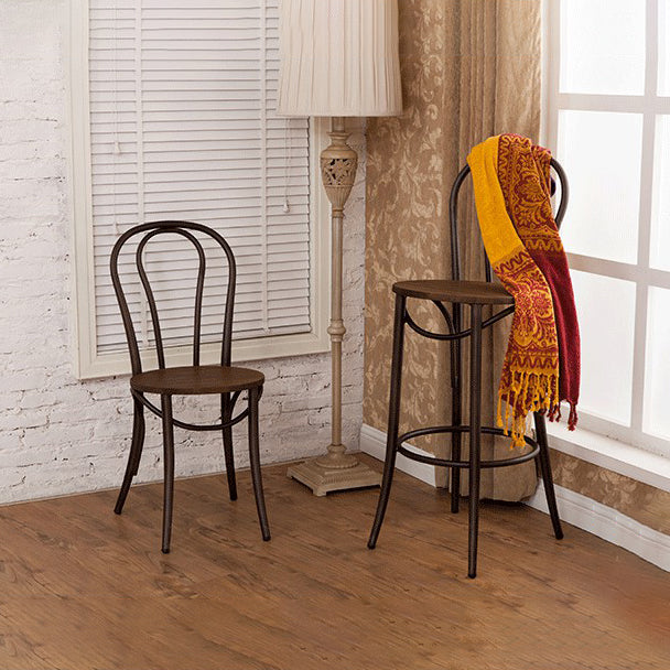 Contemporary Style Metal Dining Room Chairs Windsor Back Armless Chair for Kitchen Clearhalo ' kitchen&dining_furn' 'Dining Chairs' 'Dining Tables & Seating' 'dining_chair' 'furn' 'furn_dining_chair' 'Furniture' 'furniture_dining_chair' 'Kitchen & Dining Furniture' 'kitchen' 3853587