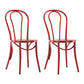 Contemporary Style Metal Dining Room Chairs Windsor Back Armless Chair for Kitchen Red 2 Piece Set Clearhalo ' kitchen&dining_furn' 'Dining Chairs' 'Dining Tables & Seating' 'dining_chair' 'furn' 'furn_dining_chair' 'Furniture' 'furniture_dining_chair' 'Kitchen & Dining Furniture' 'kitchen' 3853589