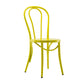 Contemporary Style Metal Dining Room Chairs Windsor Back Armless Chair for Kitchen Yellow 1 Piece Clearhalo ' kitchen&dining_furn' 'Dining Chairs' 'Dining Tables & Seating' 'dining_chair' 'furn' 'furn_dining_chair' 'Furniture' 'furniture_dining_chair' 'Kitchen & Dining Furniture' 'kitchen' 3853591