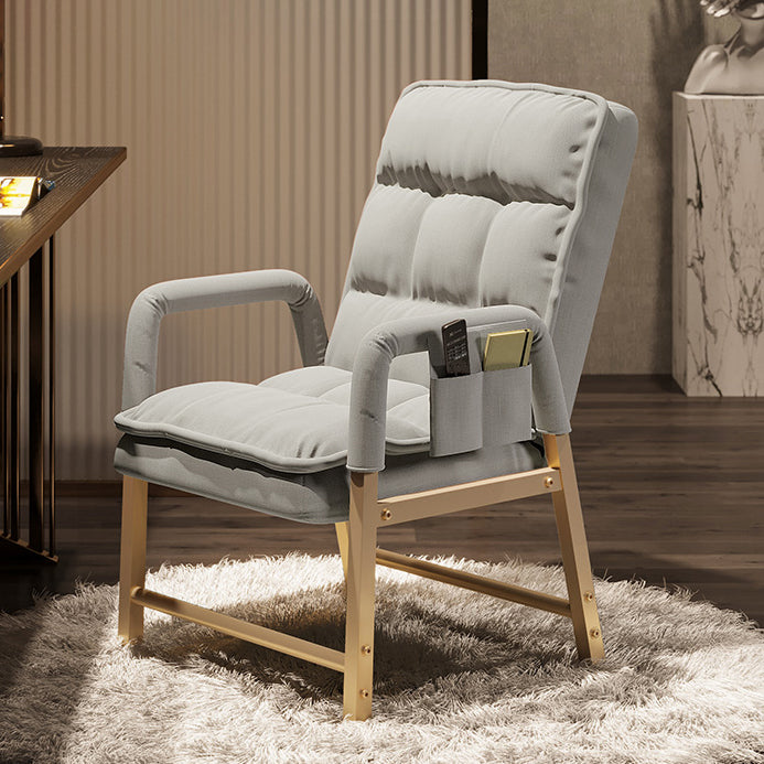 Contemporary Style Upholstered Side Chair Solid Back Arm Single Dining Chair for Home Use White Clearhalo ' kitchen&dining_furn' 'Dining Chairs' 'Dining Tables & Seating' 'dining_chair' 'furn' 'furn_dining_chair' 'Furniture' 'furniture_dining_chair' 'Kitchen & Dining Furniture' 'kitchen' 3853598