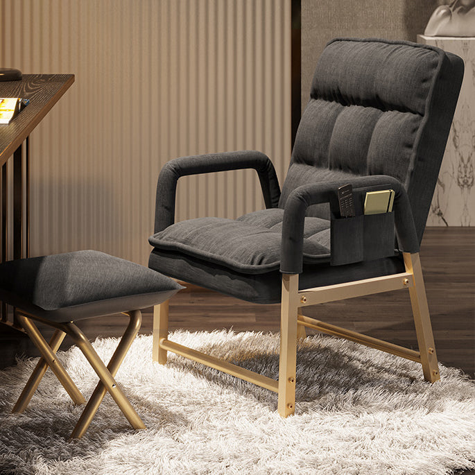 Contemporary Style Upholstered Side Chair Solid Back Arm Single Dining Chair for Home Use Clearhalo ' kitchen&dining_furn' 'Dining Chairs' 'Dining Tables & Seating' 'dining_chair' 'furn' 'furn_dining_chair' 'Furniture' 'furniture_dining_chair' 'Kitchen & Dining Furniture' 'kitchen' 3853613