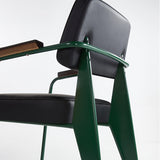 Industrial Style Dining Arm Chair Upholstered Open Back Armchairs with Metal Legs Clearhalo ' kitchen&dining_furn' 'Dining Chairs' 'Dining Tables & Seating' 'dining_chair' 'Furniture' 'furniture_dining_chair' 'Kitchen & Dining Furniture' 'kitchen' 3853651