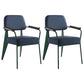 Industrial Style Dining Arm Chair Upholstered Open Back Armchairs with Metal Legs Blue Green Set of 2 Clearhalo ' kitchen&dining_furn' 'Dining Chairs' 'Dining Tables & Seating' 'dining_chair' 'Furniture' 'furniture_dining_chair' 'Kitchen & Dining Furniture' 'kitchen' 3853654