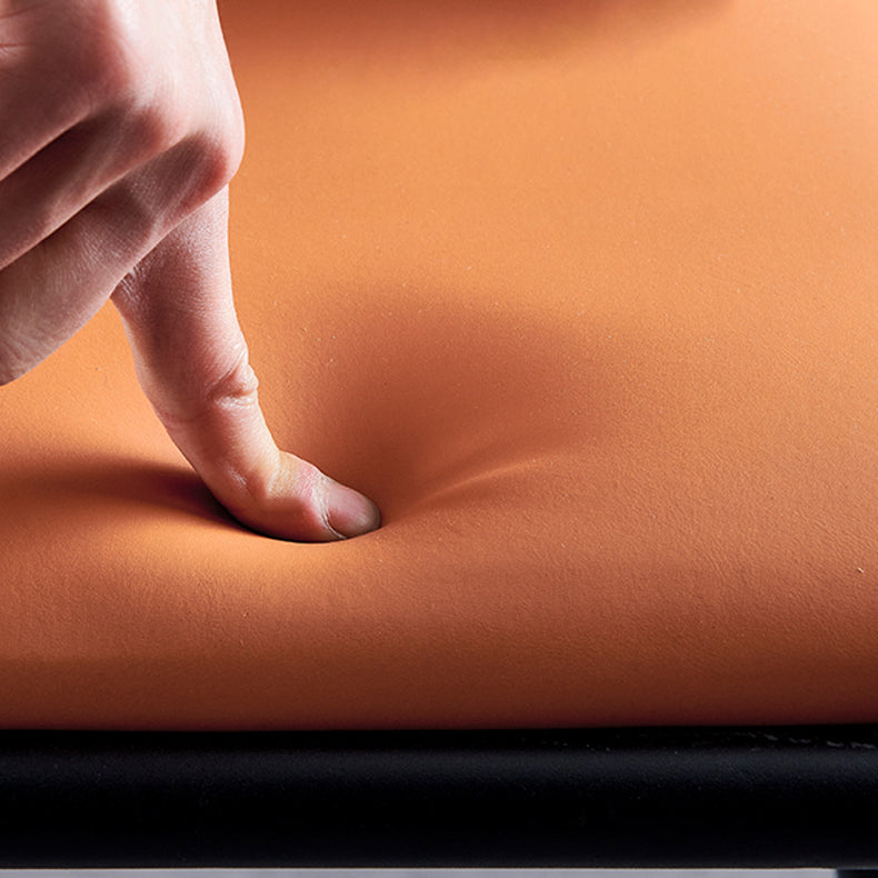 Contemporary Metal Dining Room Chairs Armless PU Leather Dining Chairs for Home Use Clearhalo ' kitchen&dining_furn' 'Dining Chairs' 'Dining Tables & Seating' 'dining_chair' 'furn' 'furn_dining_chair' 'Furniture' 'furniture_dining_chair' 'Kitchen & Dining Furniture' 'kitchen' 3853697