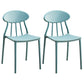 Modern Kitchen Plastic Dining Chairs Open Back Dining Side Armless Chairs Light Blue 2 Piece Set Clearhalo ' kitchen&dining_furn' 'Dining Chairs' 'Dining Tables & Seating' 'dining_chair' 'furn' 'furn_dining_chair' 'Furniture' 'furniture_dining_chair' 'Kitchen & Dining Furniture' 'kitchen' 3853717