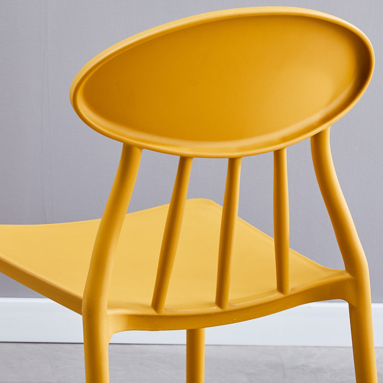 Modern Kitchen Plastic Dining Chairs Open Back Dining Side Armless Chairs Clearhalo ' kitchen&dining_furn' 'Dining Chairs' 'Dining Tables & Seating' 'dining_chair' 'furn' 'furn_dining_chair' 'Furniture' 'furniture_dining_chair' 'Kitchen & Dining Furniture' 'kitchen' 3853718