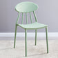 Modern Kitchen Plastic Dining Chairs Open Back Dining Side Armless Chairs Light Green 1 Piece Clearhalo ' kitchen&dining_furn' 'Dining Chairs' 'Dining Tables & Seating' 'dining_chair' 'furn' 'furn_dining_chair' 'Furniture' 'furniture_dining_chair' 'Kitchen & Dining Furniture' 'kitchen' 3853732