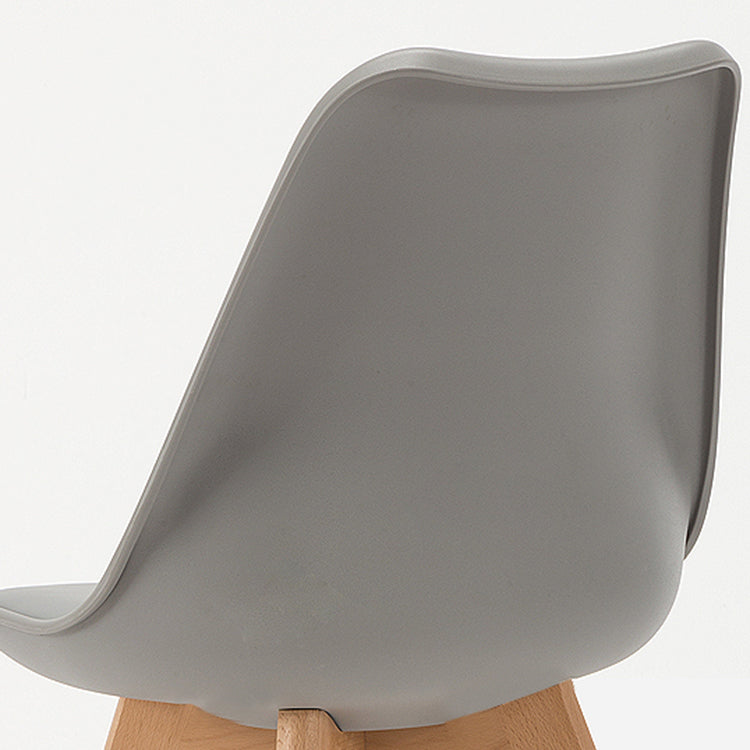 Contemporary Style Dining Room Chairs Solid Armless Chairs with Wooden Legs Clearhalo ' kitchen&dining_furn' 'Dining Chairs' 'Dining Tables & Seating' 'dining_chair' 'Furniture' 'furniture_dining_chair' 'Kitchen & Dining Furniture' 'kitchen' 3853762