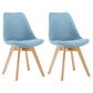 Contemporary Style Dining Room Chairs Solid Armless Chairs with Wooden Legs Light Blue Set of 2 Clearhalo ' kitchen&dining_furn' 'Dining Chairs' 'Dining Tables & Seating' 'dining_chair' 'Furniture' 'furniture_dining_chair' 'Kitchen & Dining Furniture' 'kitchen' 3853782