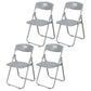 Contemporary Metal Plastic Home Side Chair Armless Open Back Dining Side Chair Grey 4 Piece Set Clearhalo ' kitchen&dining_furn' 'Dining Chairs' 'Dining Tables & Seating' 'dining_chair' 'furn' 'furn_dining_chair' 'Furniture' 'furniture_dining_chair' 'Kitchen & Dining Furniture' 'kitchen' 3853800