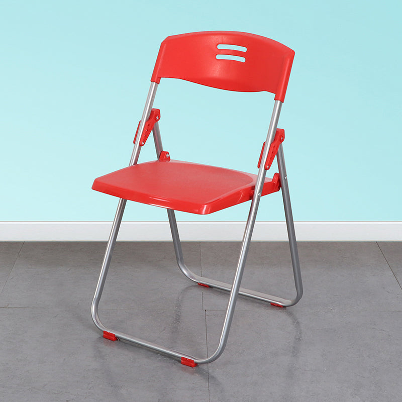 Contemporary Metal Plastic Home Side Chair Armless Open Back Dining Side Chair Red 1 Piece Clearhalo ' kitchen&dining_furn' 'Dining Chairs' 'Dining Tables & Seating' 'dining_chair' 'furn' 'furn_dining_chair' 'Furniture' 'furniture_dining_chair' 'Kitchen & Dining Furniture' 'kitchen' 3853802