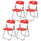 Contemporary Metal Plastic Home Side Chair Armless Open Back Dining Side Chair Red 4 Piece Set Clearhalo ' kitchen&dining_furn' 'Dining Chairs' 'Dining Tables & Seating' 'dining_chair' 'furn' 'furn_dining_chair' 'Furniture' 'furniture_dining_chair' 'Kitchen & Dining Furniture' 'kitchen' 3853807