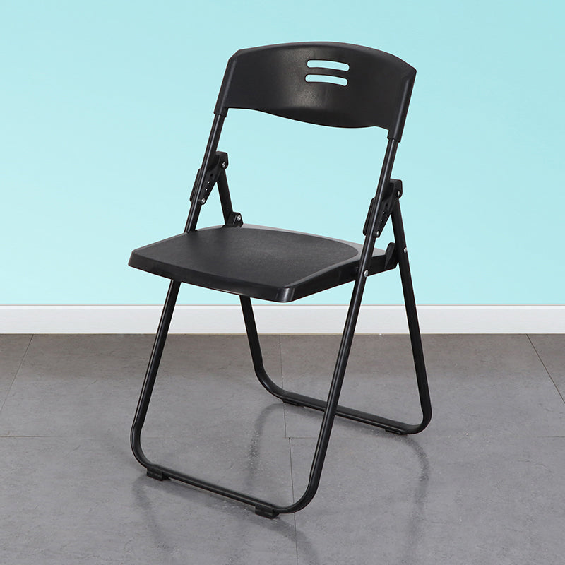 Contemporary Metal Plastic Home Side Chair Armless Open Back Dining Side Chair Black 1 Piece Clearhalo ' kitchen&dining_furn' 'Dining Chairs' 'Dining Tables & Seating' 'dining_chair' 'furn' 'furn_dining_chair' 'Furniture' 'furniture_dining_chair' 'Kitchen & Dining Furniture' 'kitchen' 3853811