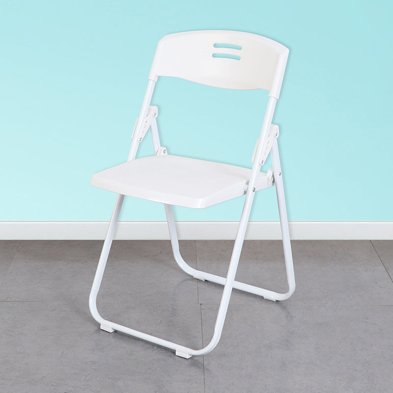 Contemporary Metal Plastic Home Side Chair Armless Open Back Dining Side Chair White 1 Piece Clearhalo ' kitchen&dining_furn' 'Dining Chairs' 'Dining Tables & Seating' 'dining_chair' 'furn' 'furn_dining_chair' 'Furniture' 'furniture_dining_chair' 'Kitchen & Dining Furniture' 'kitchen' 3853817