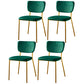 Scandinavian Style Metal Chair Set Kitchen Open Back Stackable Side Chairs Green 4 Piece Set Brass Gold Clearhalo ' kitchen&dining_furn' 'Dining Chairs' 'Dining Tables & Seating' 'dining_chair' 'furn' 'furn_dining_chair' 'Furniture' 'furniture_dining_chair' 'Kitchen & Dining Furniture' 'kitchen' 3853847