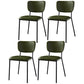 Scandinavian Style Metal Chair Set Kitchen Open Back Stackable Side Chairs Light Green 4 Piece Set Black Clearhalo ' kitchen&dining_furn' 'Dining Chairs' 'Dining Tables & Seating' 'dining_chair' 'furn' 'furn_dining_chair' 'Furniture' 'furniture_dining_chair' 'Kitchen & Dining Furniture' 'kitchen' 3853850