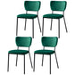 Scandinavian Style Metal Chair Set Kitchen Open Back Stackable Side Chairs Green 4 Piece Set Black Clearhalo ' kitchen&dining_furn' 'Dining Chairs' 'Dining Tables & Seating' 'dining_chair' 'furn' 'furn_dining_chair' 'Furniture' 'furniture_dining_chair' 'Kitchen & Dining Furniture' 'kitchen' 3853865