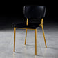 Scandinavian Style Metal Chair Set Kitchen Open Back Stackable Side Chairs Black 1 Piece Brass Gold Clearhalo ' kitchen&dining_furn' 'Dining Chairs' 'Dining Tables & Seating' 'dining_chair' 'furn' 'furn_dining_chair' 'Furniture' 'furniture_dining_chair' 'Kitchen & Dining Furniture' 'kitchen' 3853875