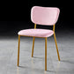 Scandinavian Style Metal Chair Set Kitchen Open Back Stackable Side Chairs Pink 1 Piece Brass Gold Clearhalo ' kitchen&dining_furn' 'Dining Chairs' 'Dining Tables & Seating' 'dining_chair' 'furn' 'furn_dining_chair' 'Furniture' 'furniture_dining_chair' 'Kitchen & Dining Furniture' 'kitchen' 3853890
