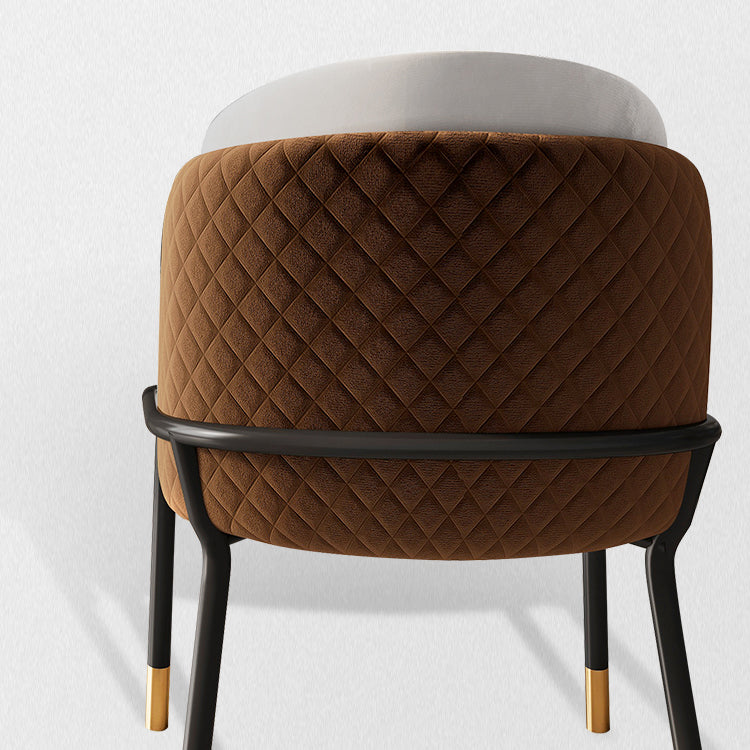 Scandinavian Style Upholstered Side Chairs Solid Back Armless Dining Chairs for Home Clearhalo ' kitchen&dining_furn' 'Dining Chairs' 'Dining Tables & Seating' 'dining_chair' 'furn' 'furn_dining_chair' 'Furniture' 'furniture_dining_chair' 'Kitchen & Dining Furniture' 'kitchen' 3853908