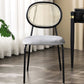 Open Back Armless Dining Chairs Upholstered Side Chair with Metal Legs Clearhalo ' kitchen&dining_furn' 'Dining Chairs' 'Dining Tables & Seating' 'dining_chair' 'furn' 'furn_dining_chair' 'Furniture' 'furniture_dining_chair' 'Kitchen & Dining Furniture' 'kitchen' 3853955