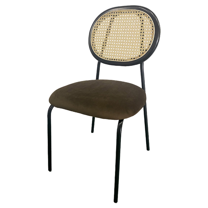 Open Back Armless Dining Chairs Upholstered Side Chair with Metal Legs Clearhalo ' kitchen&dining_furn' 'Dining Chairs' 'Dining Tables & Seating' 'dining_chair' 'furn' 'furn_dining_chair' 'Furniture' 'furniture_dining_chair' 'Kitchen & Dining Furniture' 'kitchen' 3853958