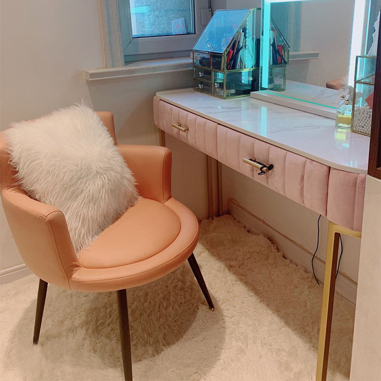 Contemporary Style Upholstered Single Side Chair Solid Back Arm Dining Chair Clearhalo ' kitchen&dining_furn' 'Dining Chairs' 'Dining Tables & Seating' 'dining_chair' 'furn' 'furn_dining_chair' 'Furniture' 'furniture_dining_chair' 'Kitchen & Dining Furniture' 'kitchen' 3853974