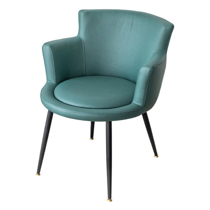 Contemporary Style Upholstered Single Side Chair Solid Back Arm Dining Chair Green Clearhalo ' kitchen&dining_furn' 'Dining Chairs' 'Dining Tables & Seating' 'dining_chair' 'furn' 'furn_dining_chair' 'Furniture' 'furniture_dining_chair' 'Kitchen & Dining Furniture' 'kitchen' 3853978