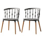 Contemporary Style Dining Room Chairs Plastic Armless Chairs with Wooden Legs Grey 2 Piece Set Clearhalo ' kitchen&dining_furn' 'Dining Chairs' 'Dining Tables & Seating' 'dining_chair' 'furn' 'furn_dining_chair' 'Furniture' 'furniture_dining_chair' 'Kitchen & Dining Furniture' 'kitchen' 3853993