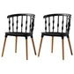Contemporary Style Dining Room Chairs Plastic Armless Chairs with Wooden Legs Black 2 Piece Set Clearhalo ' kitchen&dining_furn' 'Dining Chairs' 'Dining Tables & Seating' 'dining_chair' 'furn' 'furn_dining_chair' 'Furniture' 'furniture_dining_chair' 'Kitchen & Dining Furniture' 'kitchen' 3853998