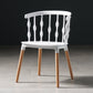 Contemporary Style Dining Room Chairs Plastic Armless Chairs with Wooden Legs White 1 Piece Clearhalo ' kitchen&dining_furn' 'Dining Chairs' 'Dining Tables & Seating' 'dining_chair' 'furn' 'furn_dining_chair' 'Furniture' 'furniture_dining_chair' 'Kitchen & Dining Furniture' 'kitchen' 3854002