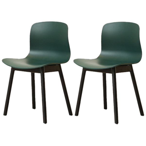 Modern Style Beech Wood Chair Kitchen Dining Room Solid Back Side Chairs Navy 2 Piece Set Black Clearhalo ' kitchen&dining_furn' 'Dining Chairs' 'Dining Tables & Seating' 'dining_chair' 'furn' 'furn_dining_chair' 'Furniture' 'furniture_dining_chair' 'Kitchen & Dining Furniture' 'kitchen' 3854024