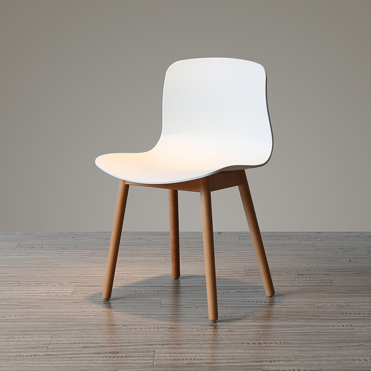 Modern Style Beech Wood Chair Kitchen Dining Room Solid Back Side Chairs Clearhalo ' kitchen&dining_furn' 'Dining Chairs' 'Dining Tables & Seating' 'dining_chair' 'furn' 'furn_dining_chair' 'Furniture' 'furniture_dining_chair' 'Kitchen & Dining Furniture' 'kitchen' 3854029