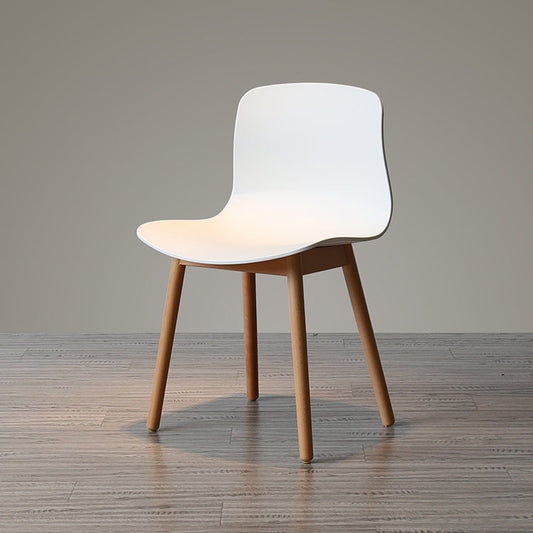 Modern Style Beech Wood Chair Kitchen Dining Room Solid Back Side Chairs Clearhalo ' kitchen&dining_furn' 'Dining Chairs' 'Dining Tables & Seating' 'dining_chair' 'furn' 'furn_dining_chair' 'Furniture' 'furniture_dining_chair' 'Kitchen & Dining Furniture' 'kitchen' 3854029