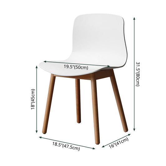 Modern Style Beech Wood Chair Kitchen Dining Room Solid Back Side Chairs Clearhalo ' kitchen&dining_furn' 'Dining Chairs' 'Dining Tables & Seating' 'dining_chair' 'furn' 'furn_dining_chair' 'Furniture' 'furniture_dining_chair' 'Kitchen & Dining Furniture' 'kitchen' 3854038