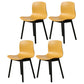 Modern Style Beech Wood Chair Kitchen Dining Room Solid Back Side Chairs Yellow 4 Piece Set Black Clearhalo ' kitchen&dining_furn' 'Dining Chairs' 'Dining Tables & Seating' 'dining_chair' 'furn' 'furn_dining_chair' 'Furniture' 'furniture_dining_chair' 'Kitchen & Dining Furniture' 'kitchen' 3854039