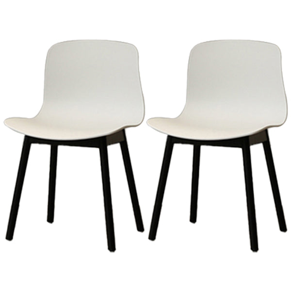 Modern Style Beech Wood Chair Kitchen Dining Room Solid Back Side Chairs White 2 Piece Set Black Clearhalo ' kitchen&dining_furn' 'Dining Chairs' 'Dining Tables & Seating' 'dining_chair' 'furn' 'furn_dining_chair' 'Furniture' 'furniture_dining_chair' 'Kitchen & Dining Furniture' 'kitchen' 3854041