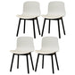 Modern Style Beech Wood Chair Kitchen Dining Room Solid Back Side Chairs White 4 Piece Set Black Clearhalo ' kitchen&dining_furn' 'Dining Chairs' 'Dining Tables & Seating' 'dining_chair' 'furn' 'furn_dining_chair' 'Furniture' 'furniture_dining_chair' 'Kitchen & Dining Furniture' 'kitchen' 3854042