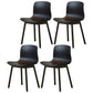Modern Style Beech Wood Chair Kitchen Dining Room Solid Back Side Chairs Black 4 Piece Set Black Clearhalo ' kitchen&dining_furn' 'Dining Chairs' 'Dining Tables & Seating' 'dining_chair' 'furn' 'furn_dining_chair' 'Furniture' 'furniture_dining_chair' 'Kitchen & Dining Furniture' 'kitchen' 3854048
